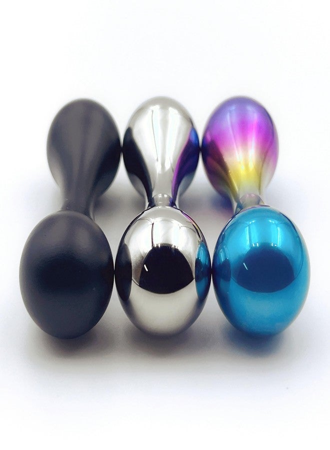 LXQQFUN Knucklebone Skill Toys, Small Bone Toys, Made of Metal, Portable EDC Fingers Fidget Toys, Gifts for Skill Players (Titanium/Dazzling Colour) - Image 5